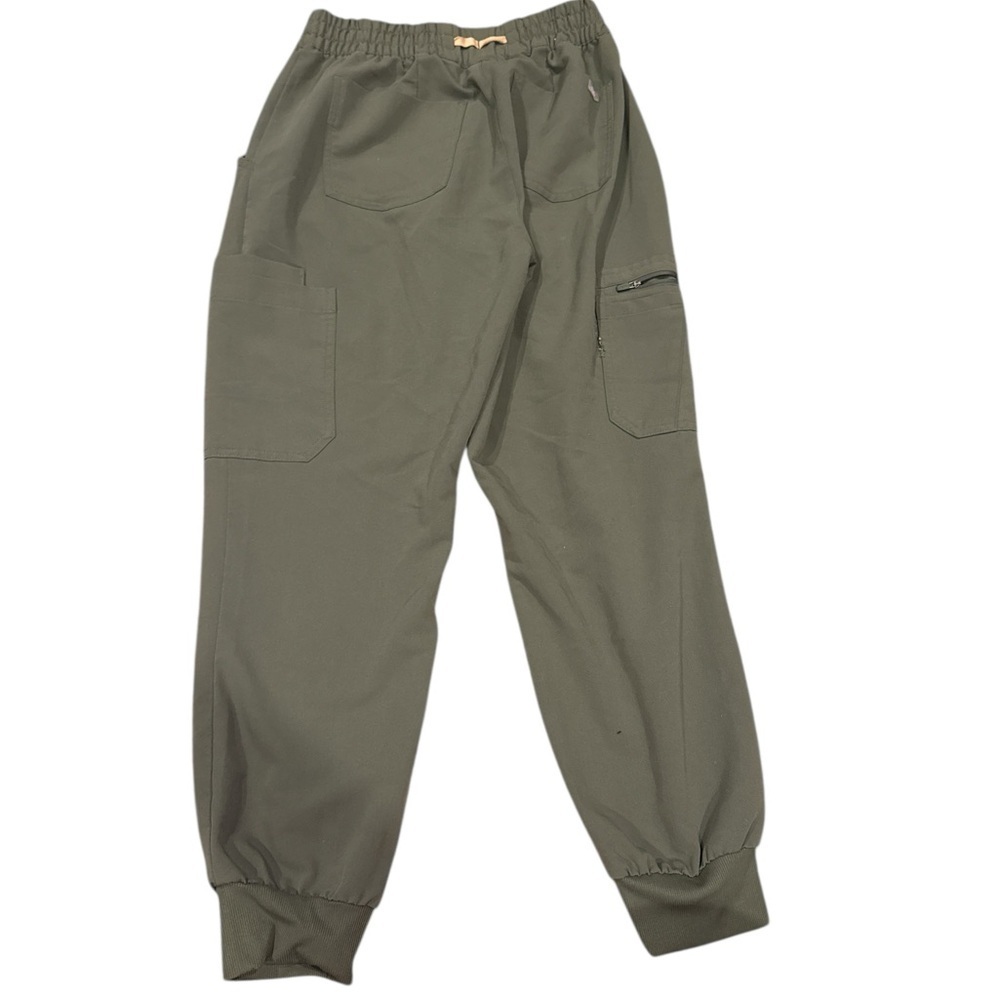 Figs Sage Green Elastic Waist scrub Pants - Picture 3 of 4